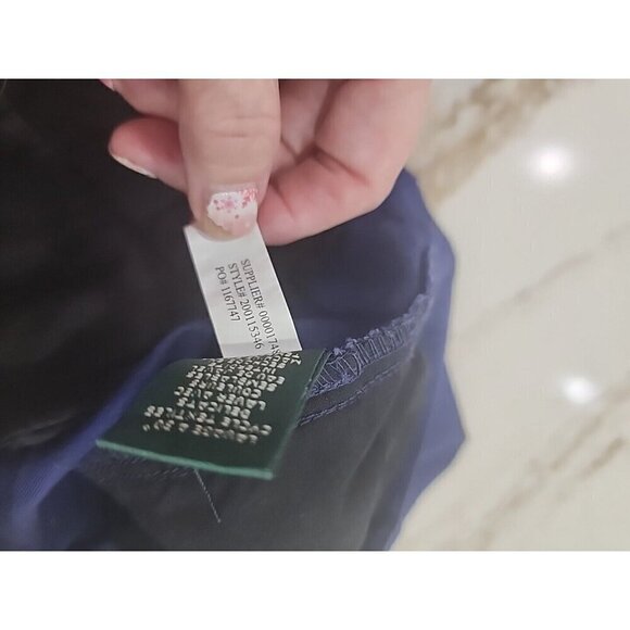 Lauren Ralph Lauren Shorts Navy Blue Mid-Rise Cotton 6.5 Inseam Women's 4 - Picture 6 of 7